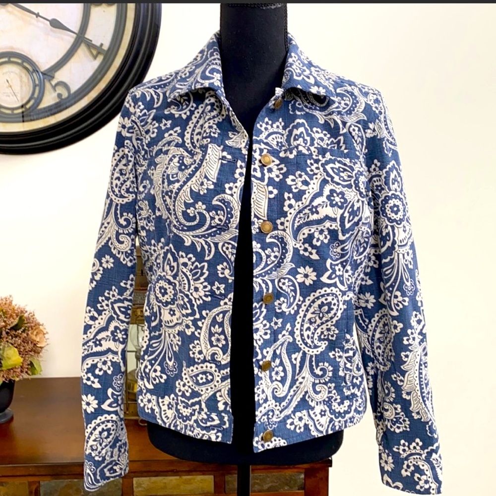 Charter Club Women’s Paisley Jean Jacket